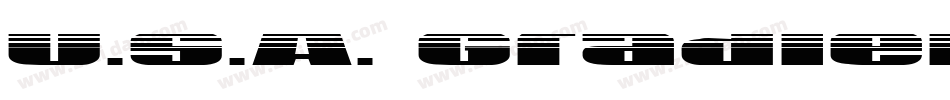 U.S.A. Gradient(1)字体转换